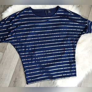 Sequins New Directions Navy & Silver Excl cond. See measurements